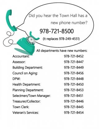 New phone numbers