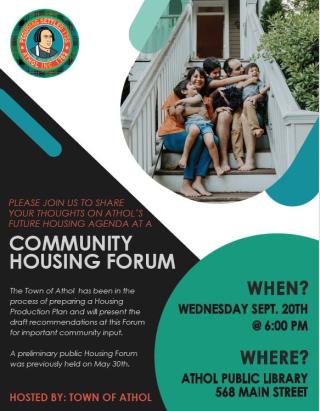 Community Housing Forum: Wednesday, September 20, 2023