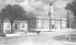 Drawing of old Town Hall