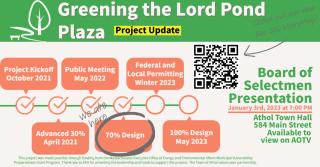Greening Lord Pond Plaza Project Update Project Flyer