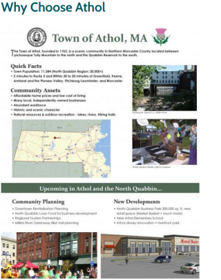 Why should I locate my business in Athol?