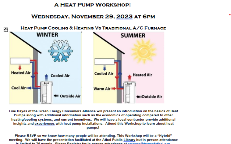 Heat Pump Workshop Flyer Graphic